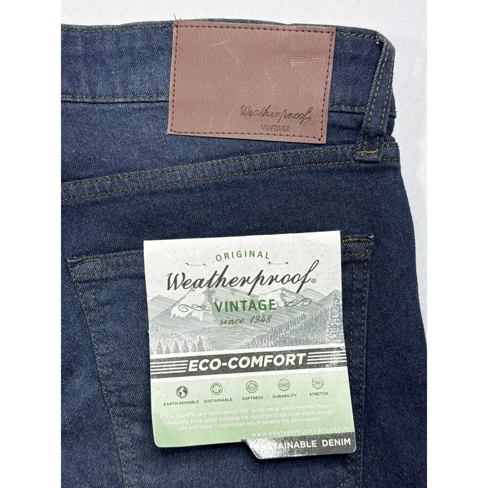 NWT‎ Weatherproof Vintage Men's Skinny Fit Blue Denim Jeans - 30x32 (32x31)